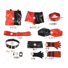 ISEKAI版ハーレイ・クイン衣装 高再現×動きやすい設計で撮影・イベントに最適 - 4枚目の画像（サムネイル）