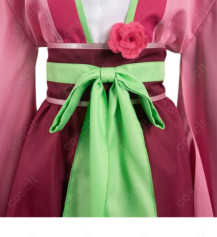 薬屋のひとりごと 猫猫 園遊会衣装 ウエスト周りの装飾詳細。コルセットベルトと装飾の質感