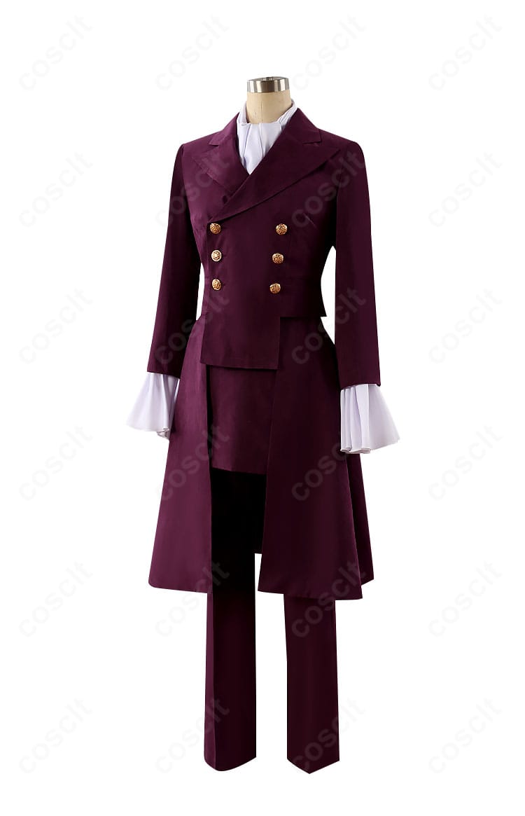 カガリ・ユラ・アスハ 戦闘服コスプレ衣装の側面。肩から裾にかけての直線的ラインと軍服ディテールを確認できる角度。