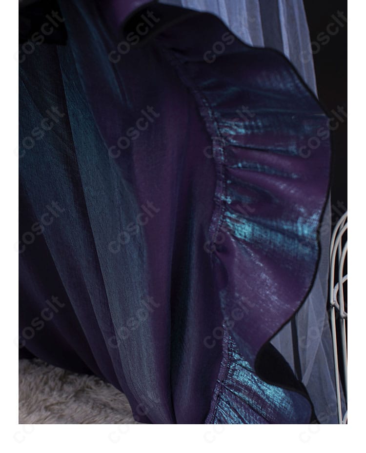 ハーメル衣装の襟元ディテール。衣襟の形状と仕上げの美しさを示す写真。