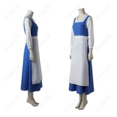 美女と野獣 ベル 村娘（青いドレス）コスプレ 再現度と着心地でイベントも撮影も快適 - 2枚目の画像（サムネイル）