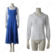 美女と野獣 ベル 村娘（青いドレス）コスプレ 再現度と着心地でイベントも撮影も快適 - 3枚目の画像（サムネイル）