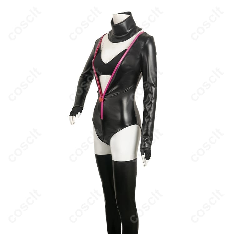 エンジェル・ダスト コスプレ衣装｜透け感レオタードで高再現、伸縮素材で動きやすく撮影映え - 2枚目の画像