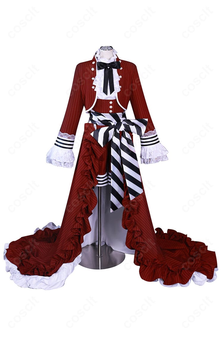 黒執事 シエル・ファントムハイヴ 女装ドレスの正面全体。上品な色味とハリのあるシルエットを高再現で表現。