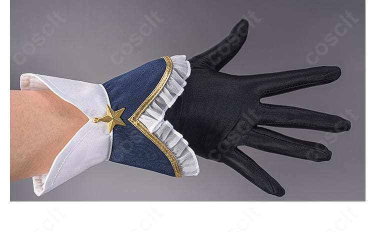 有馬かなの手袋ディテール。手首飾りとの一体感と装飾の精緻さを捉えた画像。