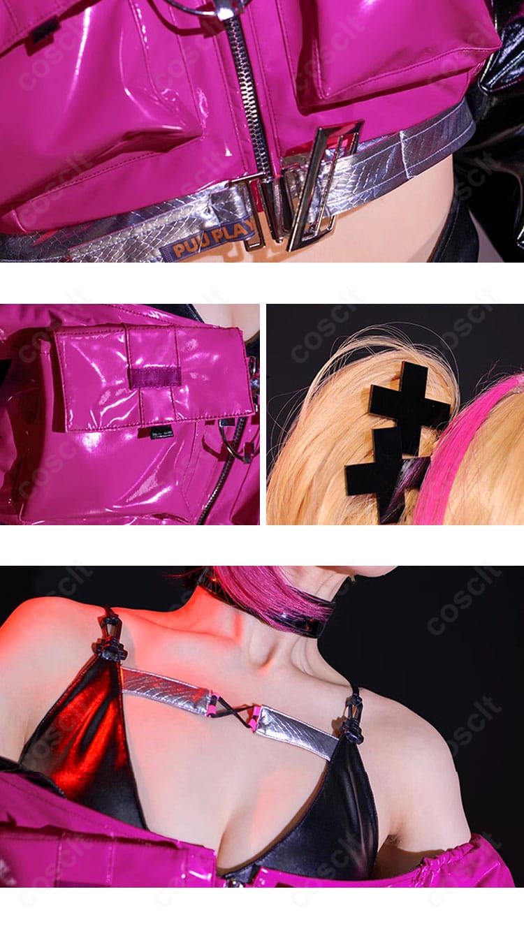 無期迷途 ニノ衣装の小物クローズアップ。ヘアピンとチョーカーのデザインと質感を詳細に記録。