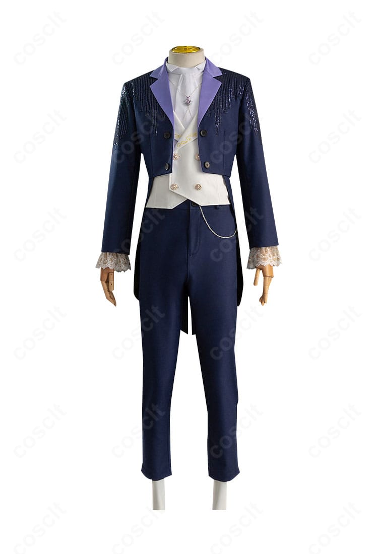 恋と深空 ホムラ衣装 正面全体。シャツ・コート・ネックレスを含むセットアップ。