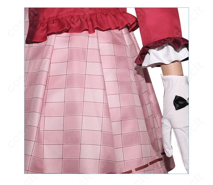 原神 珊瑚宮心海 スシローコラボ衣装のディテール。髪飾り・首飾り・刺繍の質感と素材の艶感が見える接写。