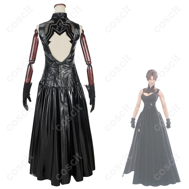 FF14 ヨルハ五一式軍装:術 女性用コスプレ｜高再現で撮影映え、ワンピース+手袋の充実セット - 2枚目の画像