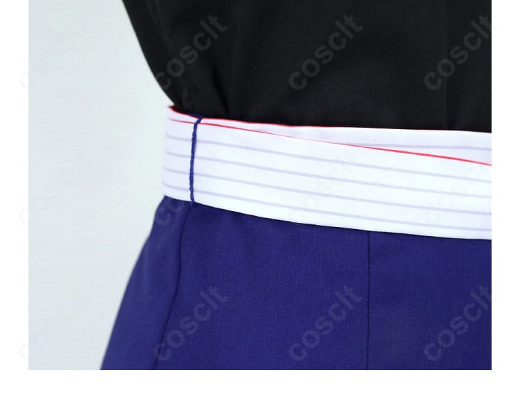 黒見セリカ コスプレの腰帯ディテール。美しい帯の結びと配色が特徴。