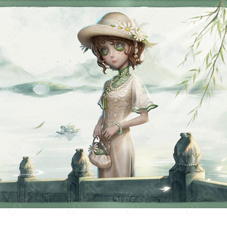 第五人格 庭師（エマ・ウッズ）初晴スキンの公式イメージ再現コスプレ衣装全体図