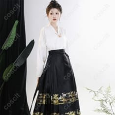 漢服 馬面裙 コスプレ衣装 2点セット｜軽やかで上品、撮影もイベントも映える高再現度 - 2枚目の画像（サムネイル）