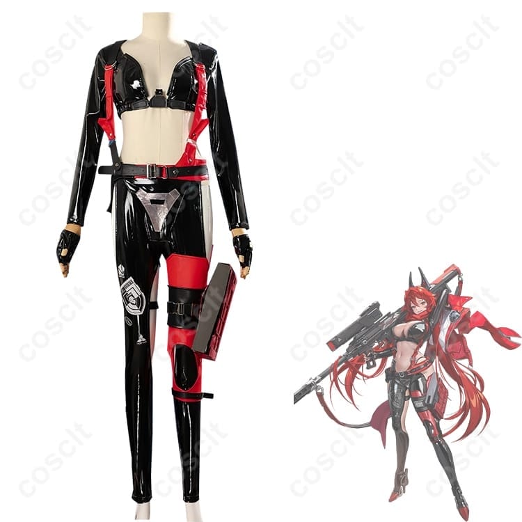 勝利の女神:NIKKE レッドフード コスプレ衣装 高再現で撮影映え、快適な着用感 - 4枚目の画像