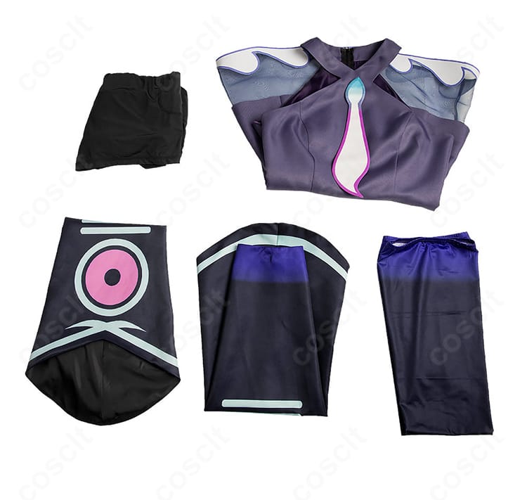 セット内容一覧(ワンピース、ショートレギンス、袖、靴下)