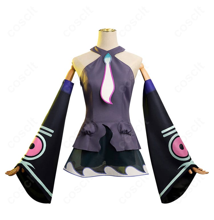 初音ミク ムウマージコラボ衣装の正面全体像(ワンピースと装飾)