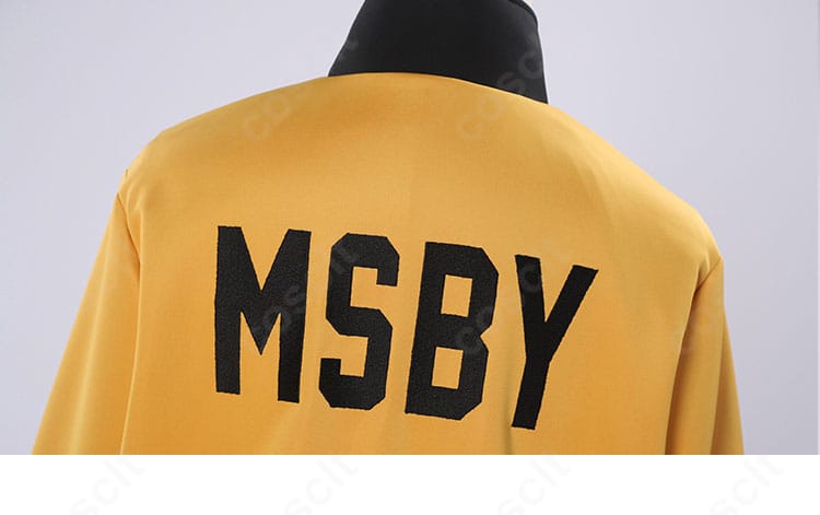 ハイキュー!! 日向翔陽 黒狼隊コスプレ衣装の背面装飾ディテール拡大