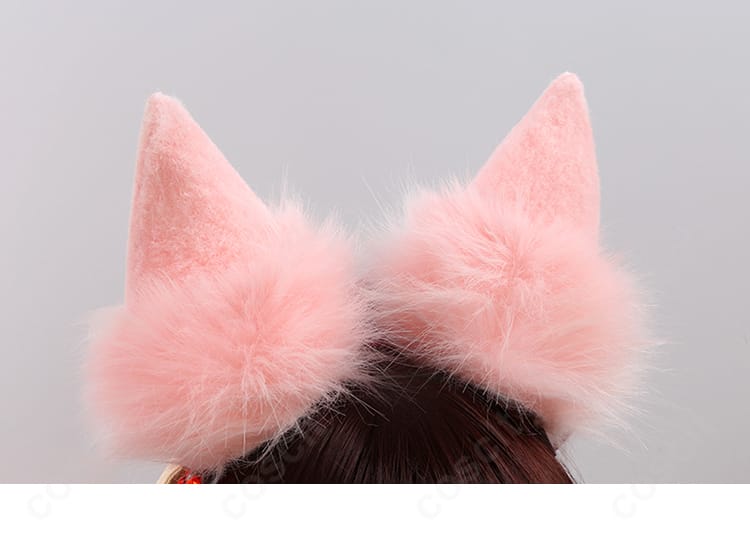 姫宮桃李 コスプレ衣装 ヘアバンド背面。丁寧な仕上げと留め部分の構造が分かる角度。