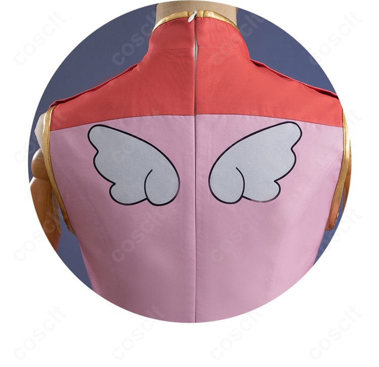 背面装飾のクローズアップ。背中デザインと留め具配置を丁寧に再現。