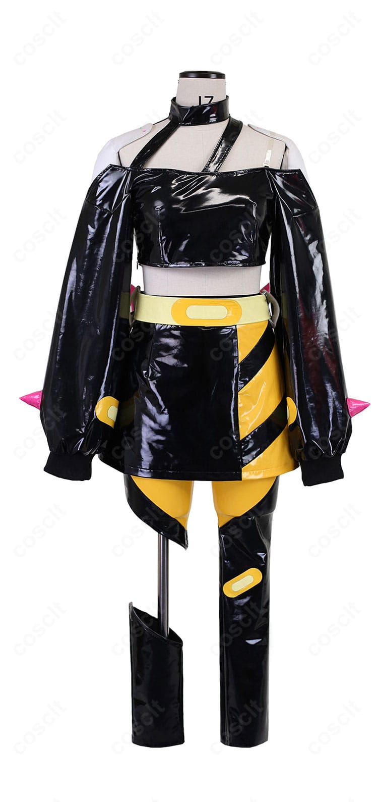 ポケットモンスター サンゴ コスプレ衣装の正面全体。サイバーで上品なシルエットと装飾を高再現。