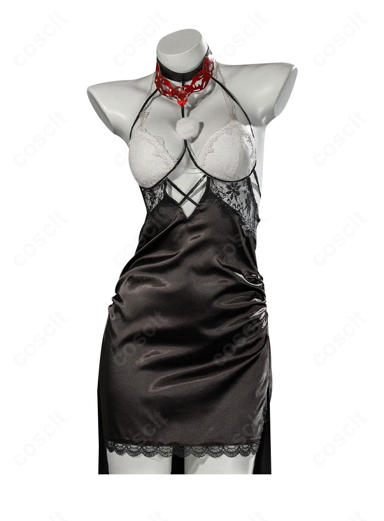 無期迷途 エブン コスプレ衣装のスカート前面ディテール。タックと質感を強調