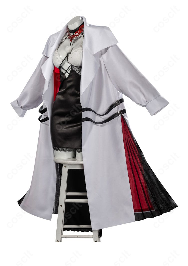 無期迷途 エブン コスプレ衣装の側面。シルエットと装飾の配置が見えるアングル