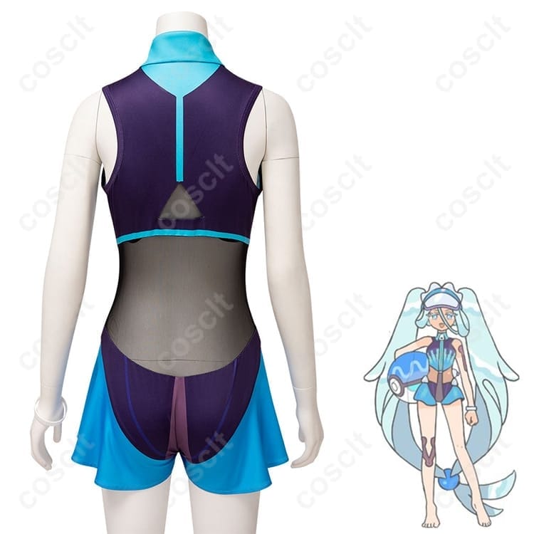ポケモン×初音ミク アシレーヌ コスプレ衣装｜通気性◎の上品レオタードで高再現＆撮影映え - 3枚目の画像