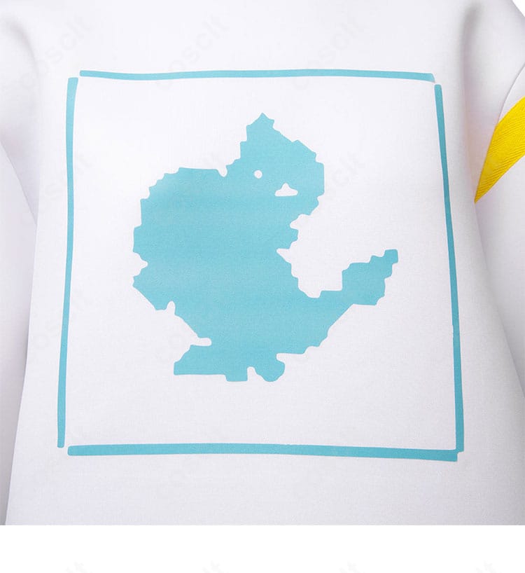 腰部グラフィック装飾のアップ。高コントラストな意匠を確認できる画像