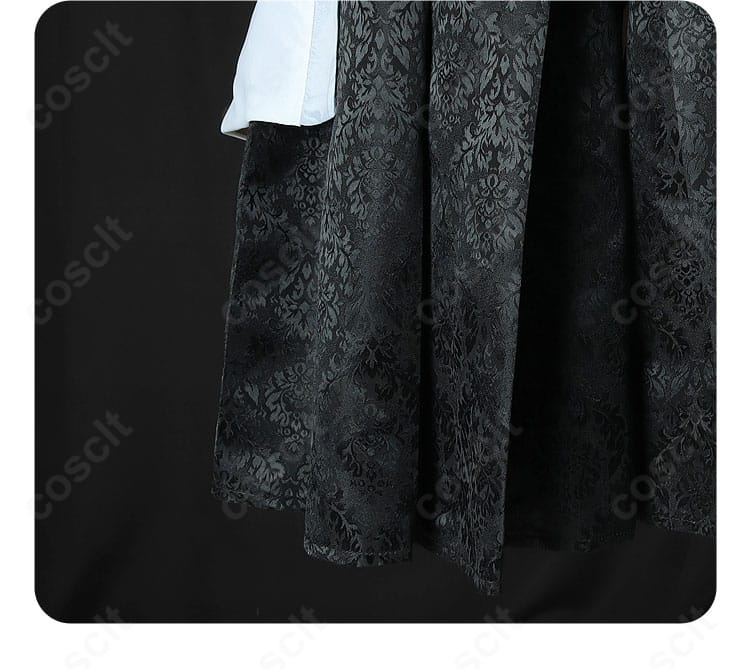 鏡音レン 陰陽師コラボ衣装の下衣装飾の接写。裾の意匠と配色のバランスが分かります。