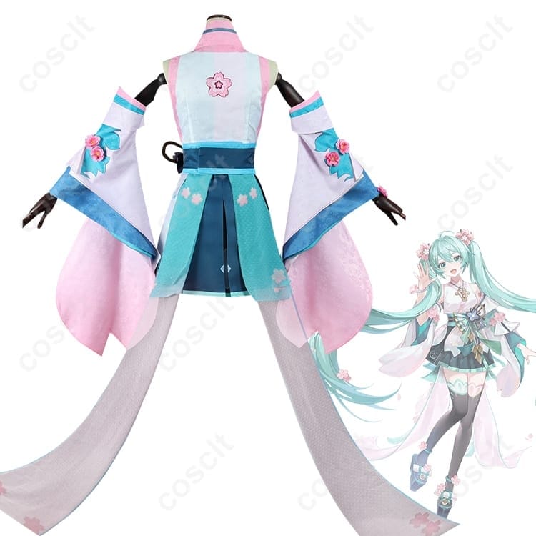 陰陽師×初音ミク コラボ和装コスプレ 高再現で撮影映え、快適な着用感 - 3枚目の画像