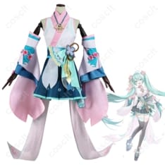 陰陽師×初音ミク コラボ和装コスプレ 高再現で撮影映え、快適な着用感 - 1枚目の画像（サムネイル）