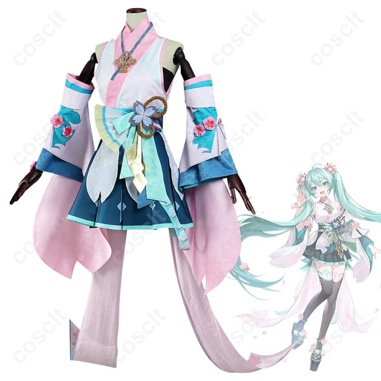 陰陽師×初音ミク コラボ和装コスプレ 高再現で撮影映え、快適な着用感 - 2枚目の画像