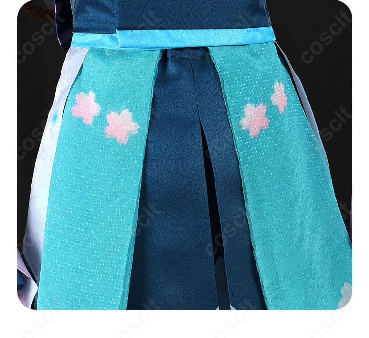 陰陽師×初音ミクコラボ衣装のスカート背面、フレアと装飾のバランス