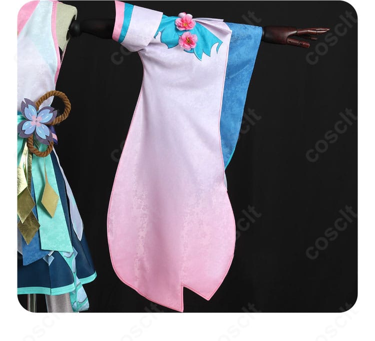 陰陽師×初音ミクコラボ衣装の袖パーツ、精緻な縫製とライン表現