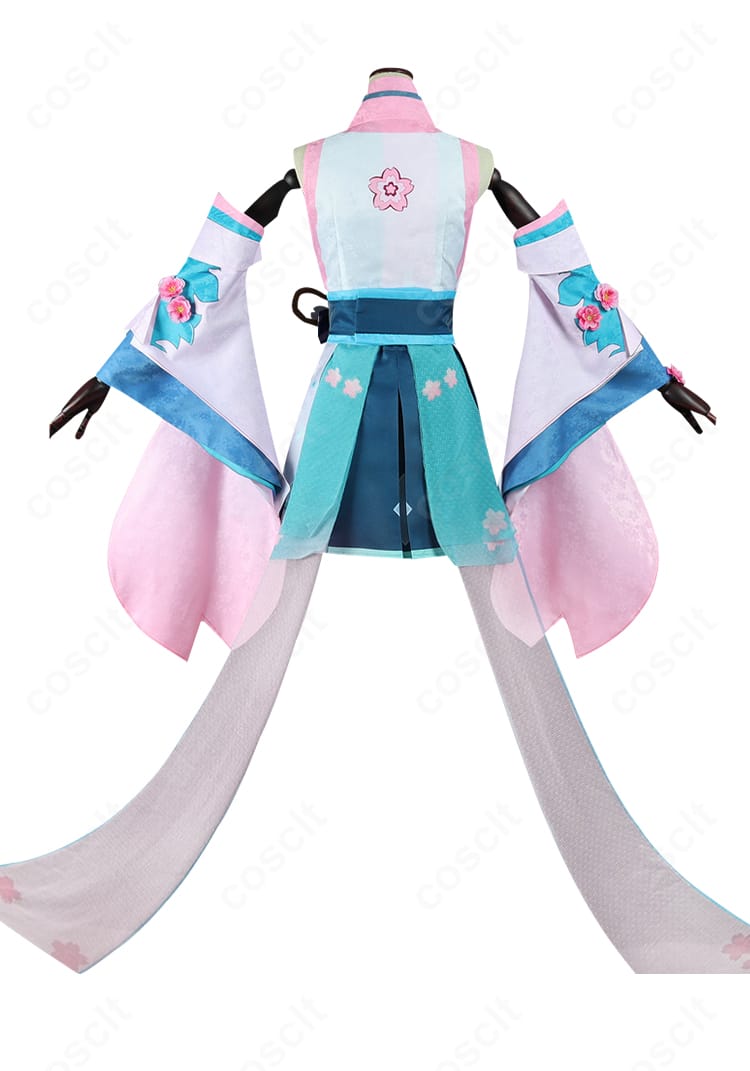 陰陽師×初音ミクコラボ衣装の背面デザイン、帯飾りとレイヤー構成