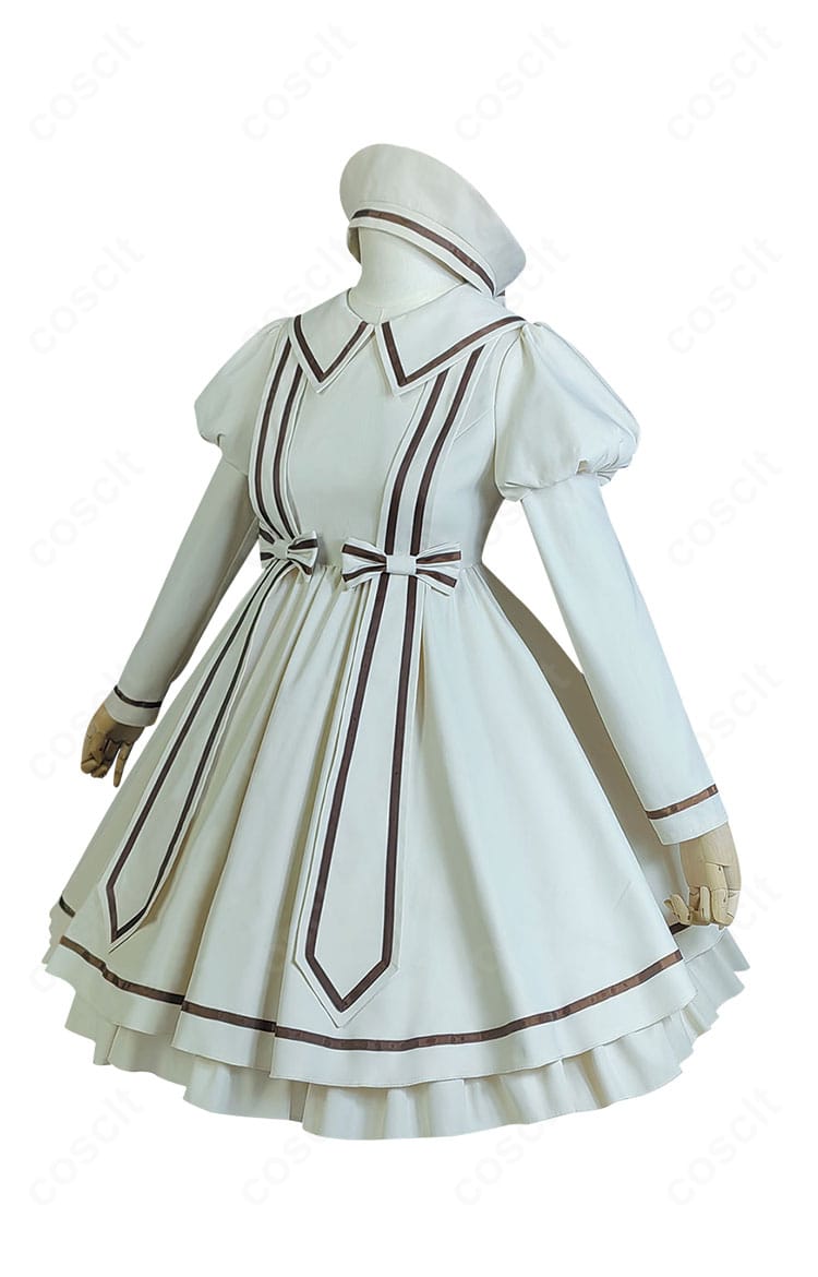 木之本桜 水族館 私服コスプレ衣装の右側面シルエット