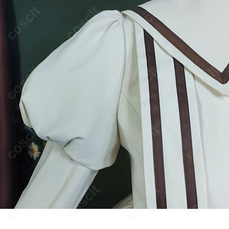 木之本桜 水族館 私服コスプレ衣装 背面ファスナーと見返しの縫製詳細