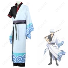 銀魂 坂田銀時 ランモバコラボ衣装。高再現で快適、イベントや撮影に最適な和装コス - 2枚目の画像（サムネイル）