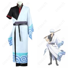 銀魂 坂田銀時 ランモバコラボ衣装。高再現で快適、イベントや撮影に最適な和装コス - 1枚目の画像（サムネイル）