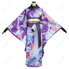 マギアレコード 暁美ほむら 晴着コスプレ衣装。和風の上品さと高再現、撮影向けの快適設計 - 1枚目の画像（サムネイル）