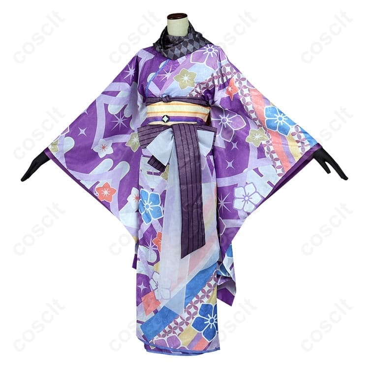 マギアレコード 暁美ほむら 晴着コスプレ衣装。和風の上品さと高再現、撮影向けの快適設計 - 2枚目の画像