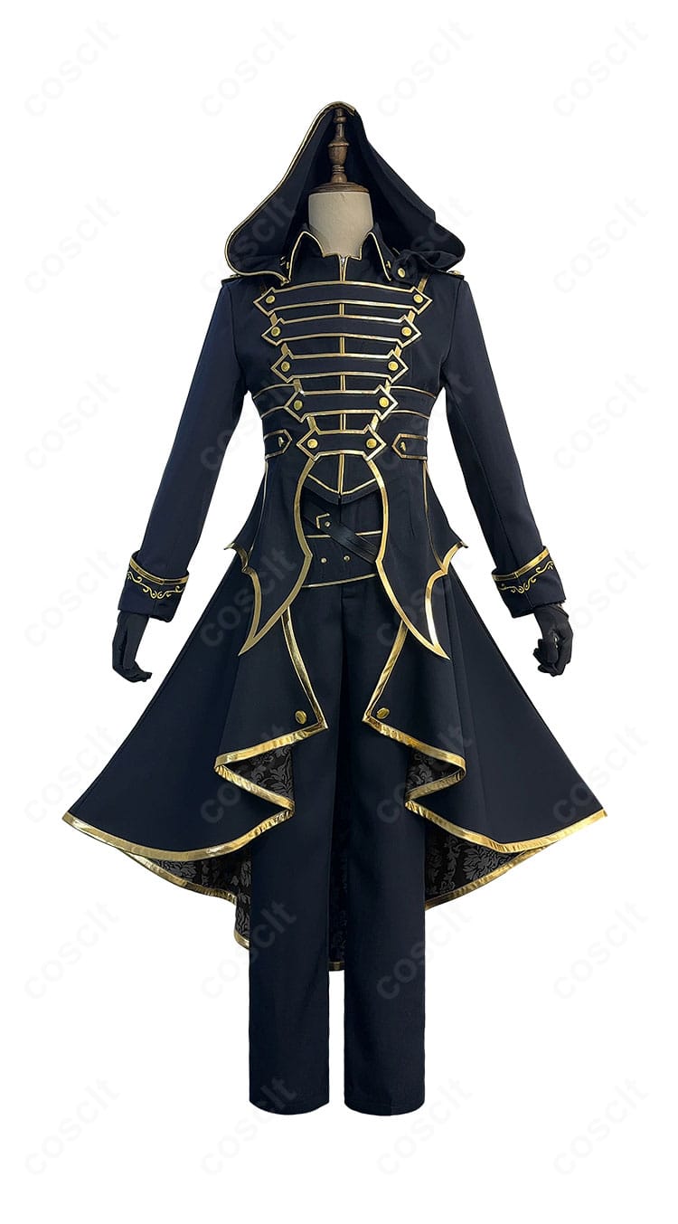 ブルーロック 潔世一 悪魔アレンジ衣装の正面全体。角とオーバースカートが映えるクールなシルエットを高精度に再現。