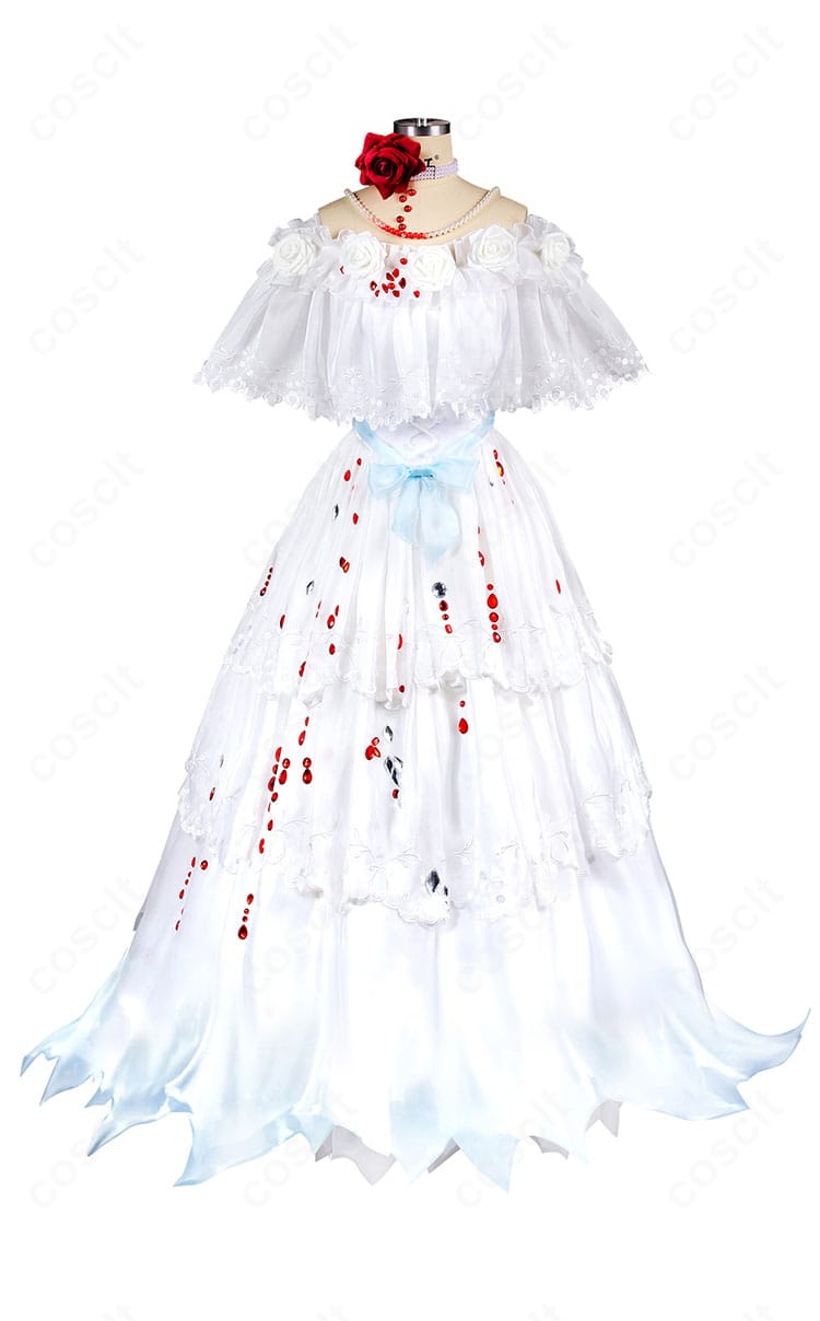 血の女王マリー 希望の残像／虚妄の傑作ドレスの正面全身。エレガントなシルエットと発色