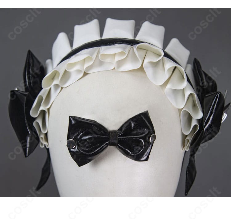 髪飾りとヘッドアクセの詳細。装着位置が分かるよう金具と装飾の質感を表現。