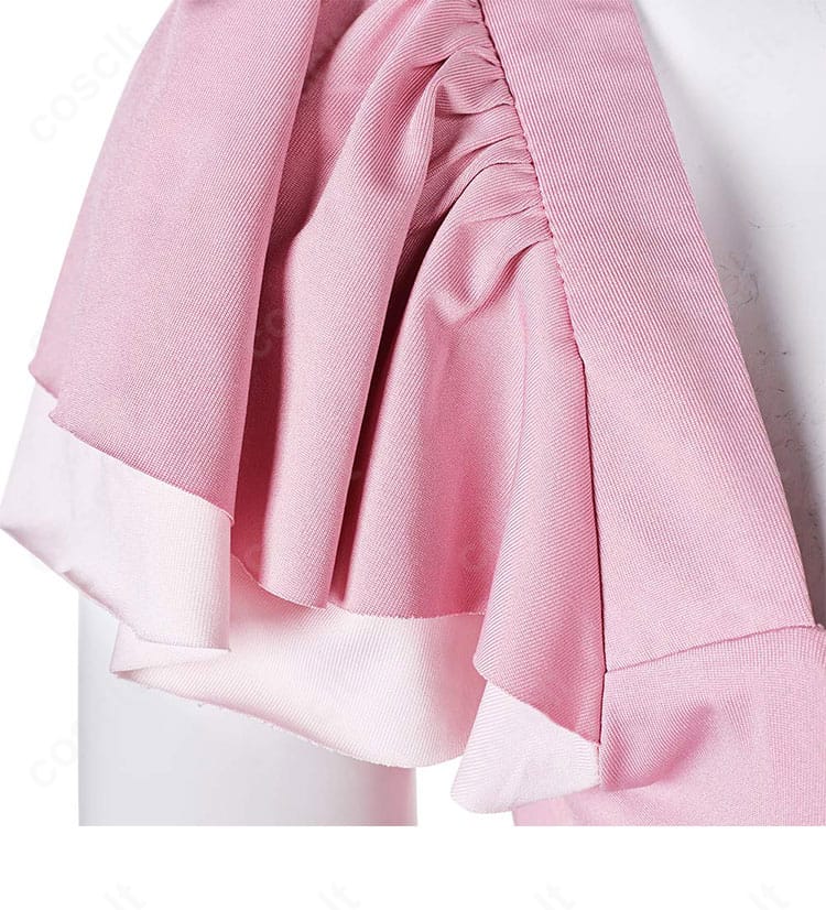 ファイナルファンタジーVII リバース エアリス水着コスプレ 袖口と生地質感の詳細