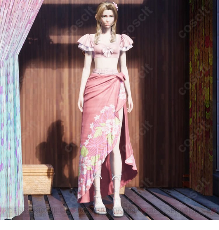 エアリス・ゲインズブールの公式ビジュアルに基づくコスプレイメージ