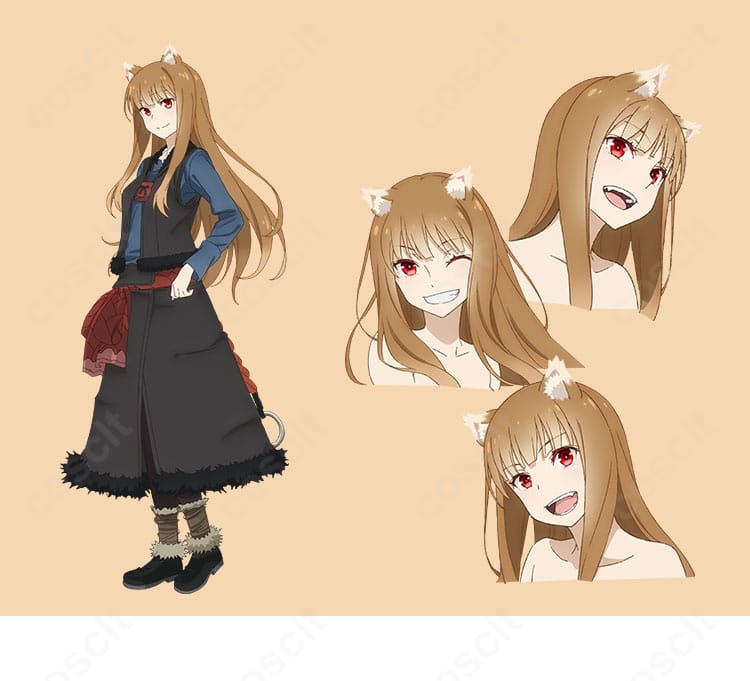 狼と香辛料 賢狼ホロの公式イメージを参考にしたコスプレ衣装のキャラクター再現イメージ