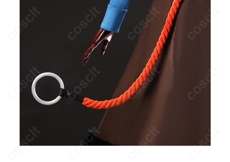 赤系の紐飾りの結びと色味の詳細。撮影映えするアクセントのクローズアップ