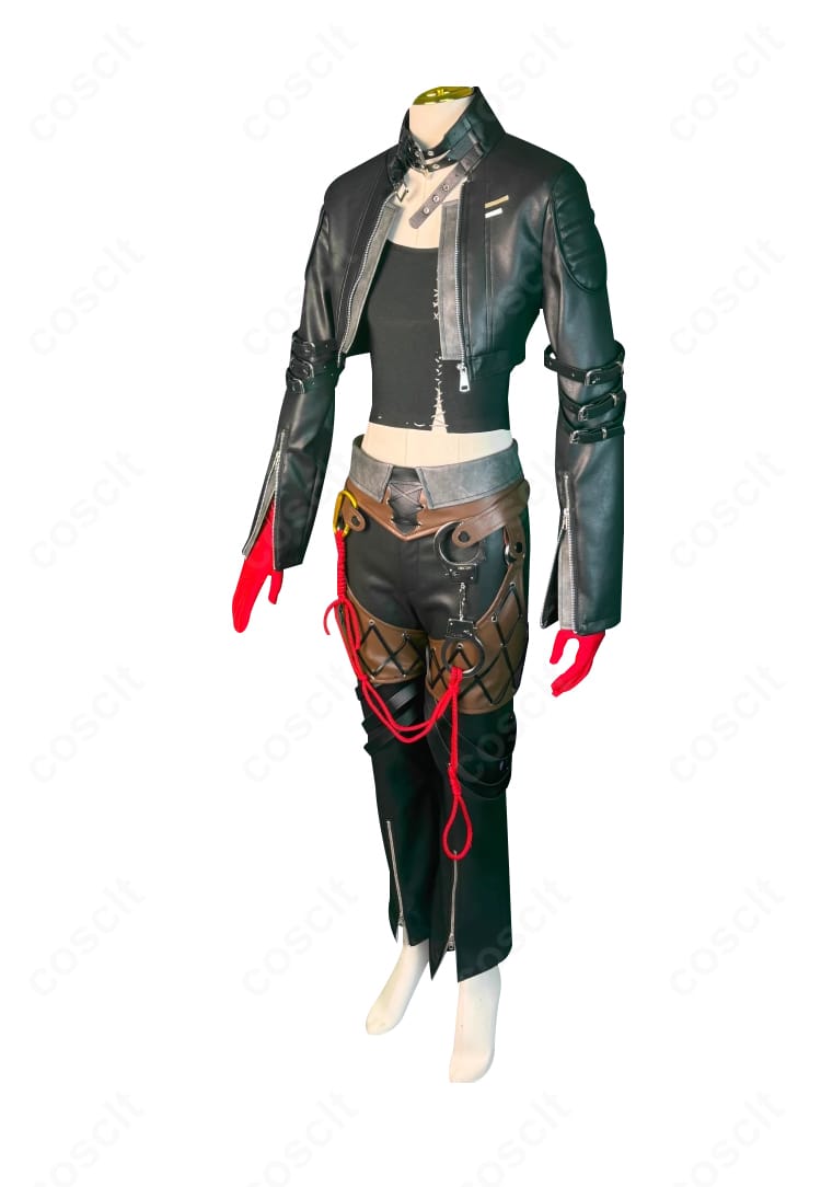 無期迷途 エンジェル衣装の左側ディテール。生地のハリ感と縫製ライン、ステッチの丁寧さを示す拡大画像。