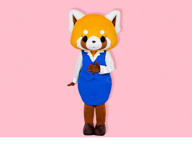 『アグレッシブ烈子』の烈子（レツコ）イラスト。レッサーパンダの可愛らしさと作品世界観を示すビジュアル。