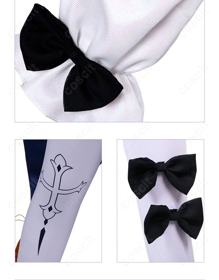 小腿部の蝶モチーフ装飾ディテール、足元まで統一されたデザイン